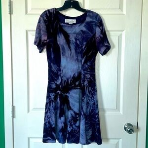 Christy Lyn purple short sleeve midi dress Sz 11/12